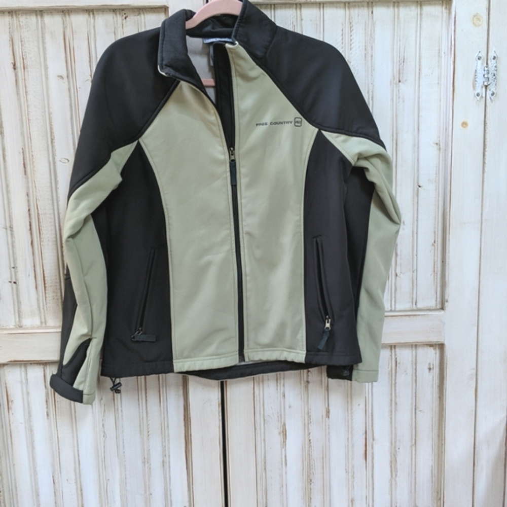 Free Country, lightweight green and grey jacket. M